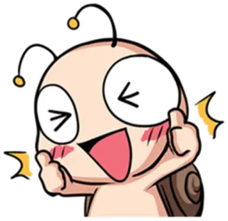 👍 stiker, kartun, karakter, gestur ofensif whatsapp sticker