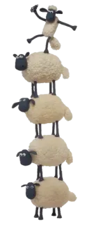 🦵 Shaun the Sheep pecora, fattoria, animali, animazione, divertente telegram sticker