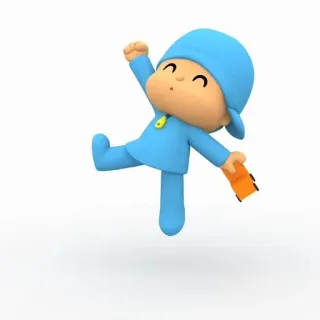 ☀️ Pocoyo мультфильм, анимация, ребенок, ребенок, игрушка telegram sticker