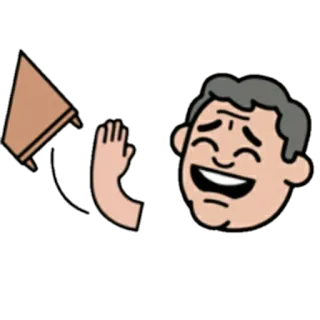 😎 테이블 뒤집기, 분노, 만화, 감정, 밈, 웃긴 telegram sticker