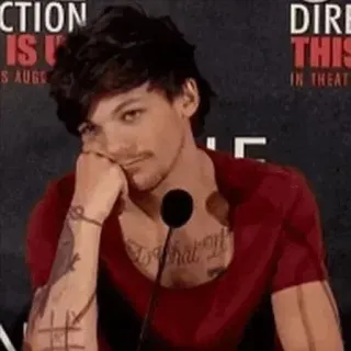 🥛 Louis Tomlinson chanteur, One Direction, célébrité, portrait, Louis Tomlinson telegram sticker