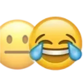 😶 Emoticon, Emoji, Ausdruck, Gesicht, Fröhlich, Traurig telegram sticker