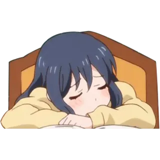😴 anime, cute, sleepy, tired, girl, chibi, kawaii whatsapp sticker