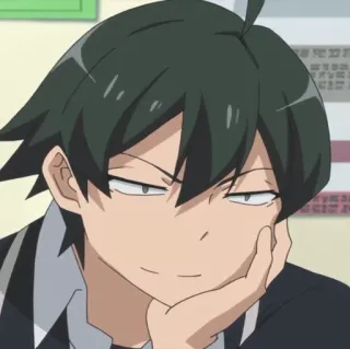 🥀 Hachiman Hikigaya My Teen Romantic Comedy SNAFU Anime, Personagem, Hachiman, Hikigaya, Oregairu telegram sticker