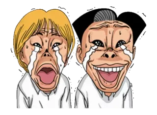 😬 menangis, wajah, emosi, kesal, sedih, tertekan, kartun telegram sticker