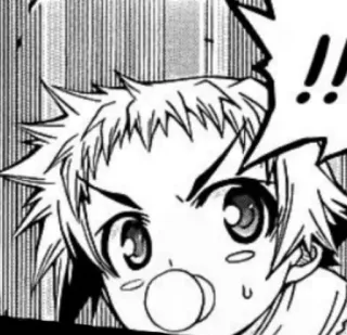 ❕ Manga, Anime, Cartoon, Ausdruck, Schock, Überraschung telegram sticker