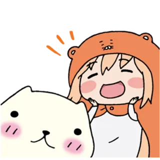 😆 Animé, Dessin animé, Mignon, Personnage, Illustration, Kawaii whatsapp sticker