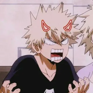 ✨ Bakugo My Hero Academia Anime, Manga, Fanart, Cartoon, Animation, My Hero Academia, Bakugo, Colérique telegram sticker