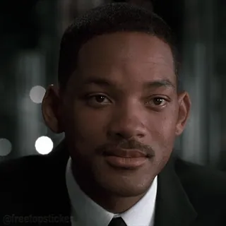 🙂 Will Smith acteur, man, beroemdheid, gezicht, portret telegram sticker