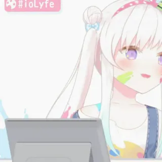 🐇 #ioLyfe Anime, VTuber, Hololive, Carino, Arte digitale telegram sticker
