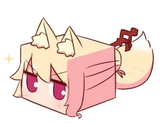 😩 Anime, Kawaii, Süß, Fuchs, Chibi, Manga, Cartoon whatsapp sticker