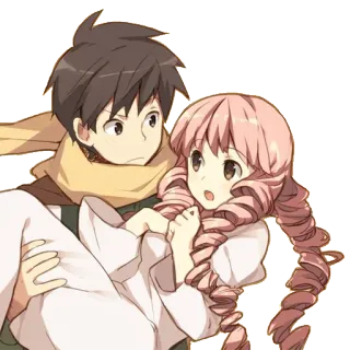 💑 Anime, Casal, Desenho animado, Romance, Amor telegram sticker