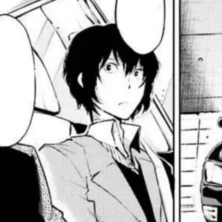 🧷 Osamu Dazai Bungo Stray Dogs Anime, Manga, Bungo Stray Dogs, Osamu Dazai, Charakter whatsapp sticker