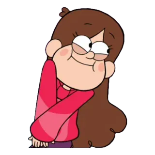 ☺️ Mabel Pines Gravity Falls cartoon, mabel, gravity falls, funny, happy, character telegram sticker
