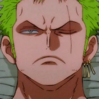 🌽 Roronoa Zoro One Piece one piece, roronoa zoro, anime, manga, pirate, swordsman, zoro telegram sticker