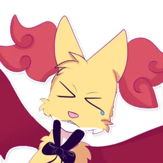 😢 น่ารัก, สัตว์, ร้องไห้, สุนัขจิ้งจอก, ตัวละคร, การ์ตูน telegram sticker