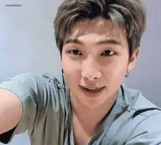 😁 RM RM, Kpop, musician, male, selfie telegram sticker