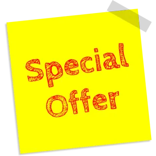 📣 Special Offer offre spéciale, promotion, réduction, soldes, publicité whatsapp sticker