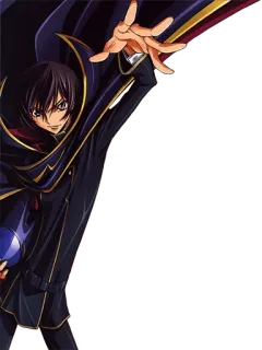 😏 Lelouch Lamperouge Code Geass Anime, Personnage, Lelouch, Code Geass, Zero telegram sticker