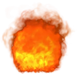 💥 огонь, пламя, горячий, гореть, ад whatsapp sticker