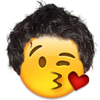 😘 emoji, kiss, love, heart, wink telegram sticker