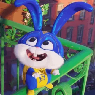 🍬 Snowball The Secret Life of Pets bunny, rabbit, animal, cartoon, animated, pet telegram sticker