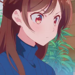 🍫 Chizuru Mizuhara Rent-A-Girlfriend Anime dziewczyna, Manga, Kreskówka, Chizuru, Mizuhara whatsapp sticker