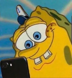 🌟 Spongebob Spongebob, Cartoon, Animatie, Grappig, Meme telegram sticker