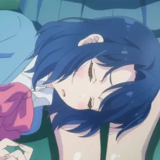 💈 Anime, Tidur, Gadis, Kartun whatsapp sticker