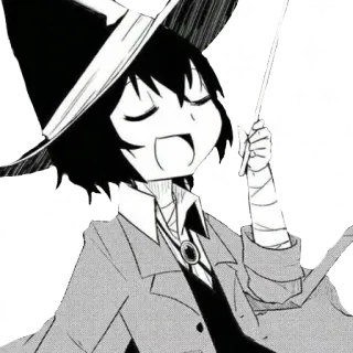 ✨ Ranpo Edogawa Bungo Stray Dogs Anime, Mangá, Detetive, Ranpo, Edogawa, Bungo Stray Dogs, Chapéu telegram sticker