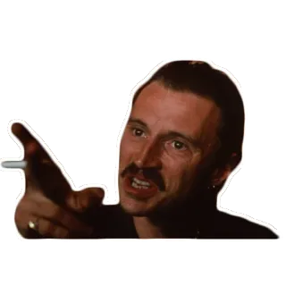 😡 Mann, Zigarette, zeigen, Schnurrbart telegram sticker