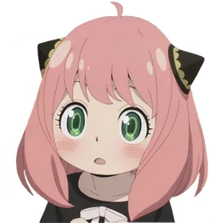 😳 Anya Forger Spy × Family anime, spy family, anya, forger, lucu, kawaii whatsapp sticker
