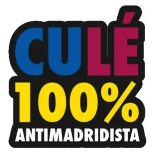 💪 CULÉ
100%
ANTIMADRIDISTA soccer, football, fan, sports, barcelona, antimadridista telegram sticker