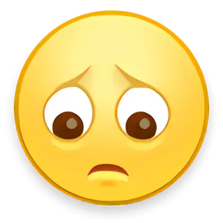 🦇 emoji, triste, malheureux, visage, jaune telegram sticker