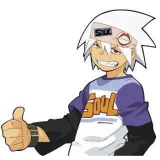 👍 Soul Eater SOUL Anime, Manga, Soul Eater, Personaje, Dibujo animado whatsapp sticker