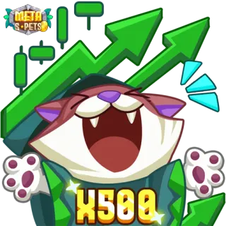 ☝️ X500 Katze, Meta Haustiere, Cartoon, Spiel, Erfolg, Feier telegram sticker