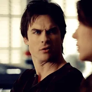 🍷 Damon Salvatore The Vampire Diaries vampiro, serie de TV, drama, sobrenatural telegram sticker