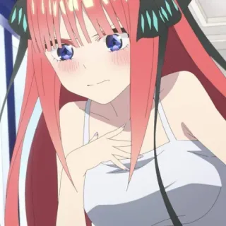 🦋 Nino Nakano The Quintessential Quintuplets Anime, Chica, Nino Nakano, The Quintessential Quintuplets, Personaje, Dibujos animados telegram sticker