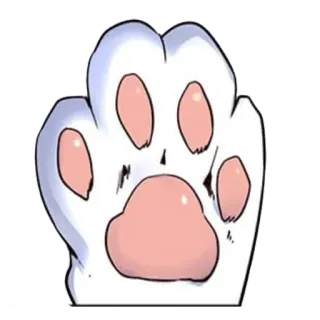 👍 cakar, kucing, hewan, kaki, jari kaki telegram sticker