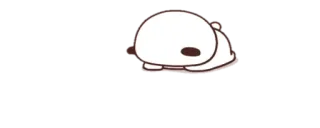 🔰 cute, animal, lazy, adorable, laying down telegram sticker