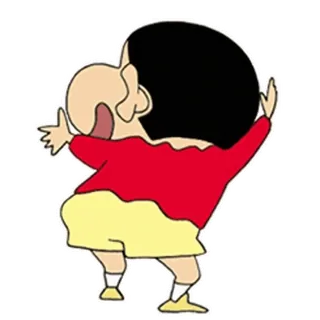 🕺 Shin-chan Crayon Shin-chan anime, cartoon, child, butt, cheeky telegram sticker