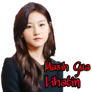 😐 Masih Gua Lihatin Frau, Porträt, Gesicht, indonesisch, asiatisch whatsapp sticker