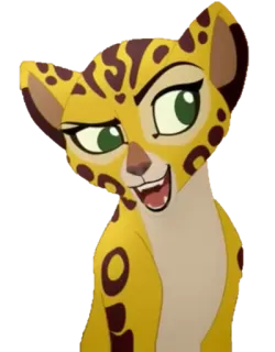 😀 léopard, dessin animé, animal, félin telegram sticker