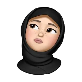 🧕 hijab, emoji, woman, muslim telegram sticker