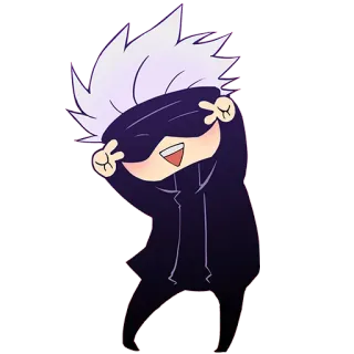 ✌️ Gojo Satoru Jujutsu Kaisen animé, personnage, Gojo, Satoru, Jujutsu Kaisen, mignon telegram sticker