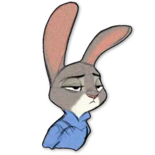 😐 Judy Hopps Zootopia Judy Hopps, Zootopia, desenho animado, coelho, coelhinha telegram sticker