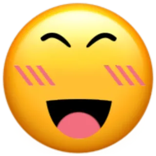 ☠️ Emoji, Szczęśliwy, Uśmiech, Twarz, Rumieniec telegram sticker