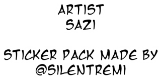 🕧 ARTIST SAZI STICKER PACK MADE BY @SILENTREMI художник, набор стикеров, silentremi telegram sticker