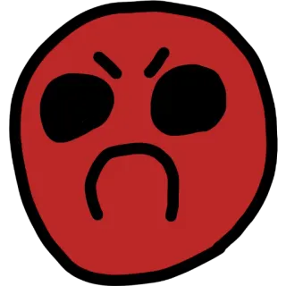 👿 arrabbiato, faccia, emoji, rosso, espressione, pazzo telegram sticker