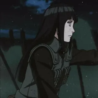 😟 Hinata Hyuga Naruto anime, girl, sad, hinata, hyuga, naruto telegram sticker